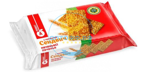 Алматинский продукт Печенье Сэндвич с кунжутом 240гр