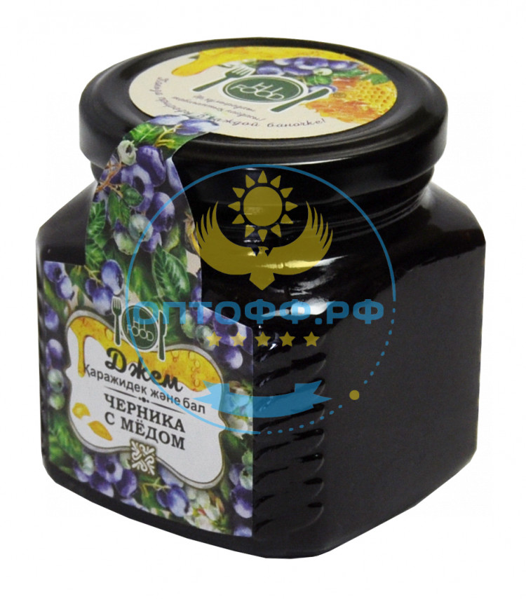 HiFood Джем Черника с Медом ст/б 300гр (упак*15)