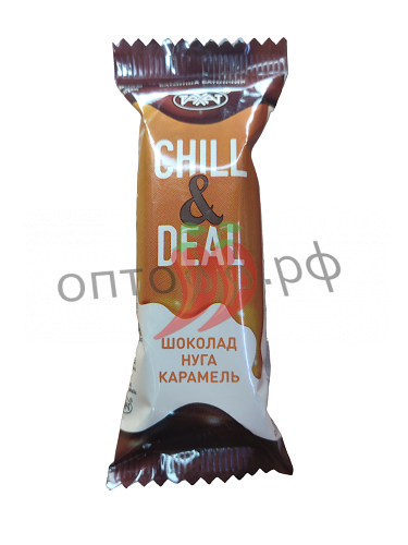 Рахат Батончик Chill Deal 35гр с карамелью и нугой (кор*20*3)