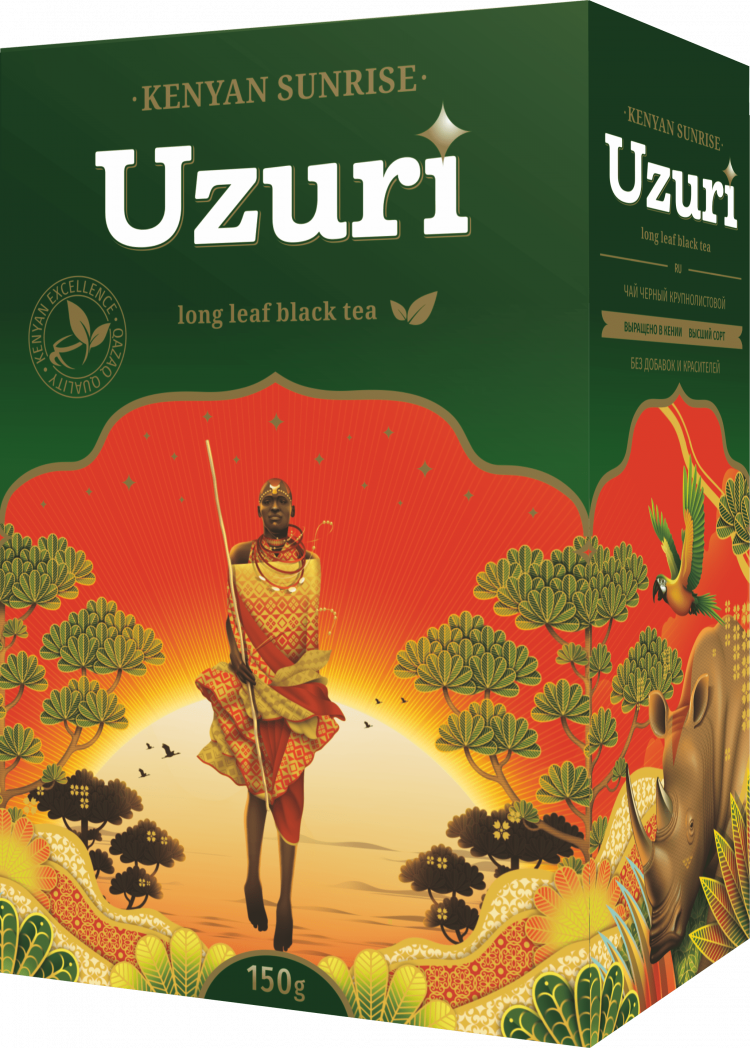 Чай Uzuri Sunrise 150гр кения листовой (кор*40)