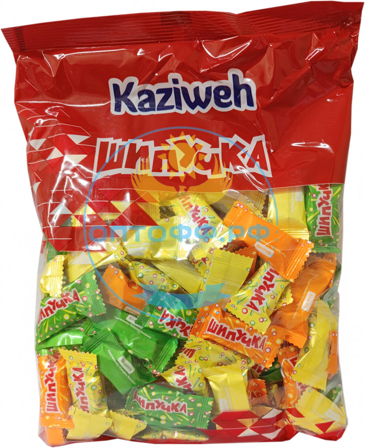 КАЗИВЕ Карамель фруктовая с шипящей начинкой