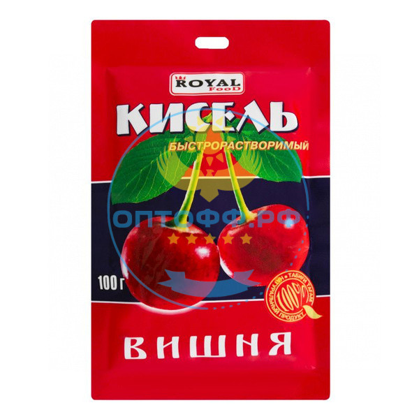 Роял Кисель быстрорастворимый 100гр. Вишня (кор*80)
