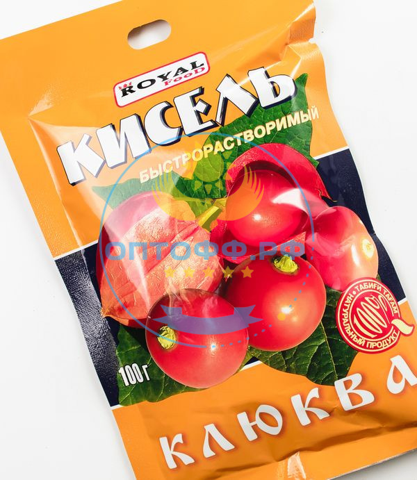 Роял Кисель быстрорастворимый 100гр. Клюква (кор*80)