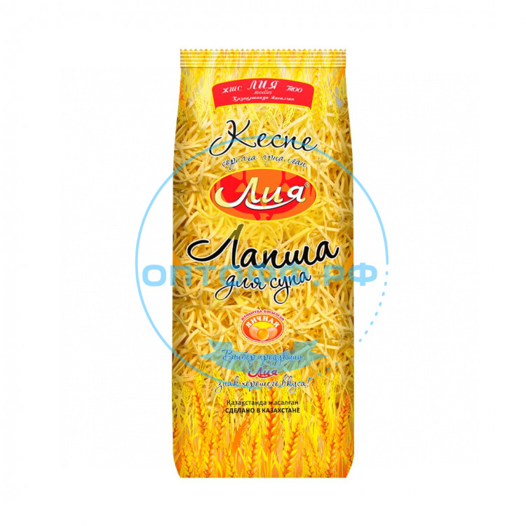 Лия Лапша для супа яичная 400гр (кор*8)