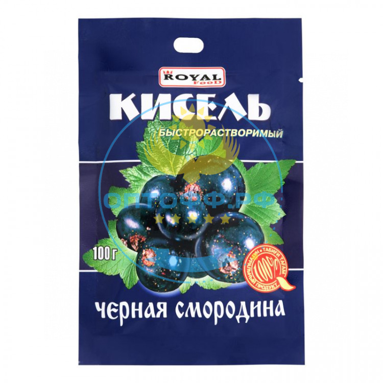 Роял Кисель быстрорастворимый 100гр. Черная смородина (кор*80)
