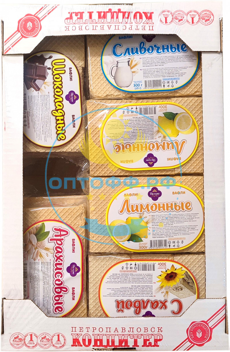 ПЕТРОКОНДИТЕР Вафли Ассорти 3,6 кг