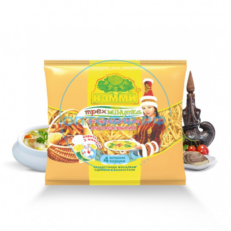 Кемми Лапша суповая трехминутка со вкусом грибов 110гр (кор*20)