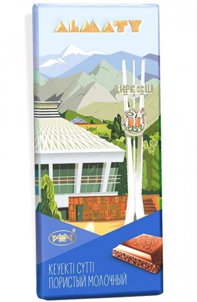 Рахат Шоколад Almaty пористый молочный 80гр. (кор*32)