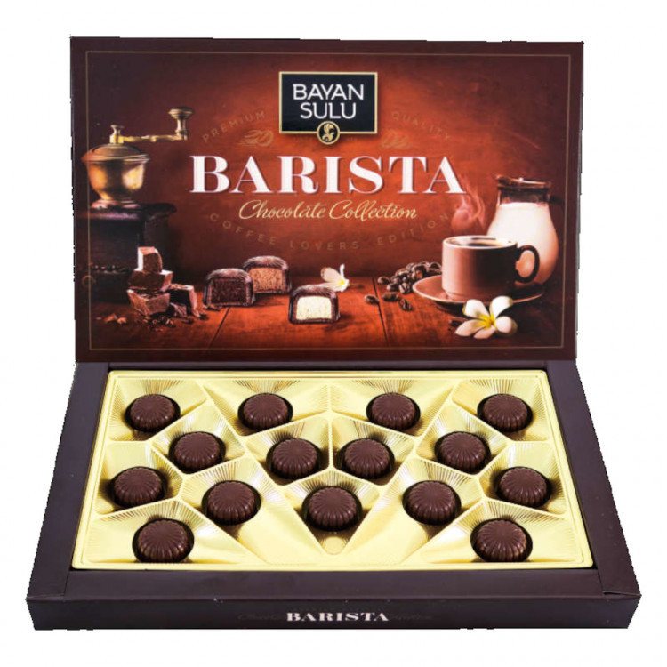 Баян Сулу набор шоколадных конфет Баян Сулу Barista 133 гр (кор*6)