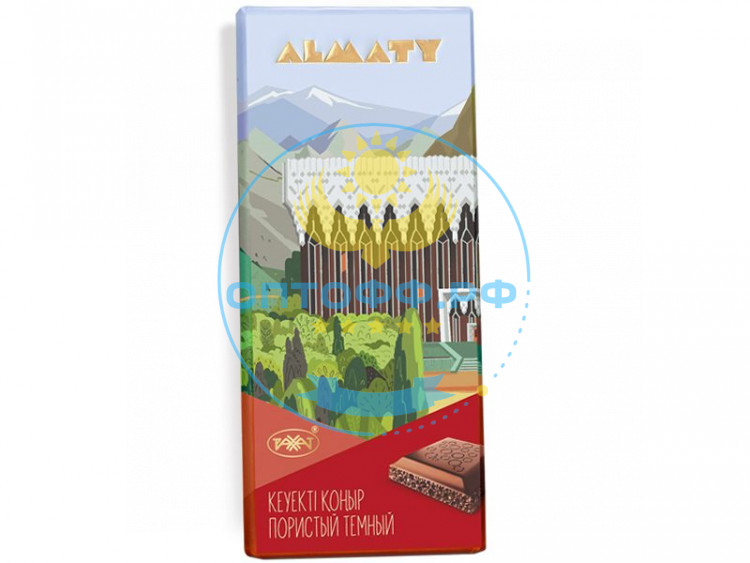 Рахат Шоколад Almaty пористый темный 80гр. (кор*32)