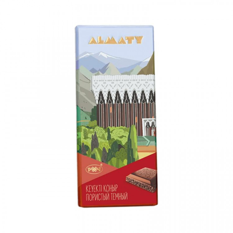 Рахат Шоколад Almaty пористый темный 80гр. (кор*32)