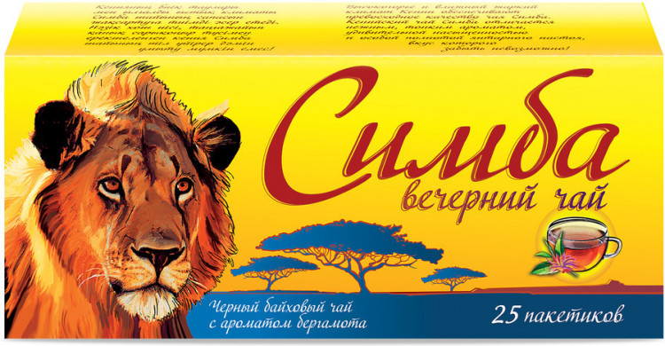 Чай Симба 25 пакетиков, Вечерний  (кор*36)