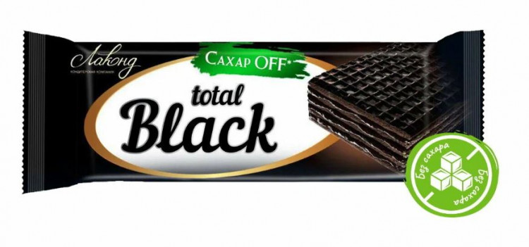Лаконд Конфеты вафельные Total Black без сахара 3 кг