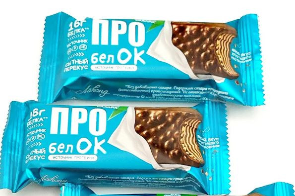 Лаконд Конфеты вафельные ПРОбелОК источник белка без сахара 3 кг